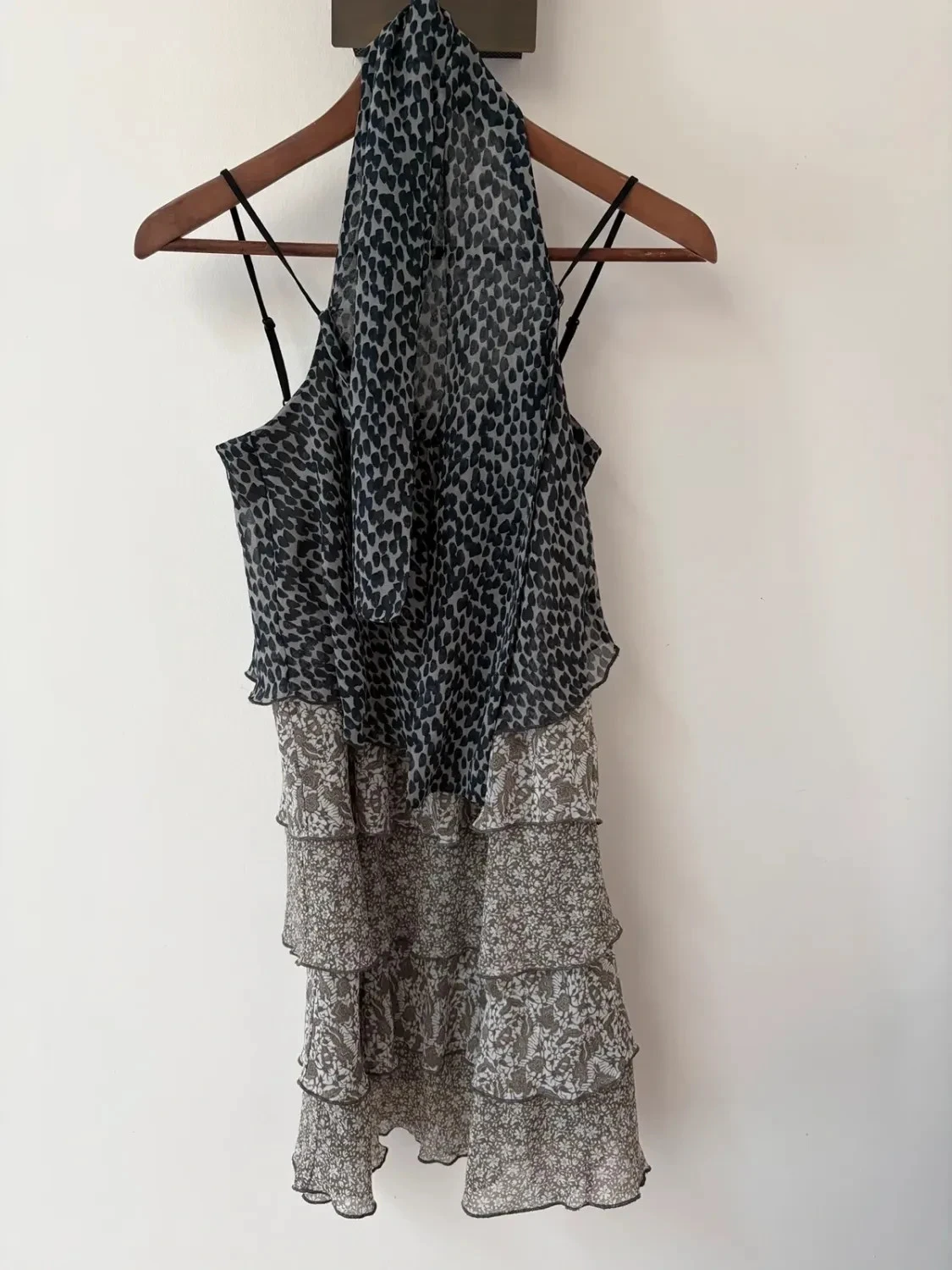 Vestido asimétrico con volantes bohémico Cop Copine T36 – photo 2